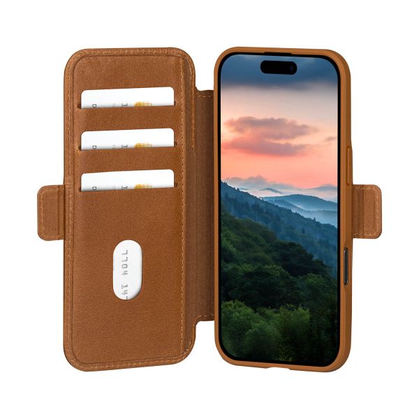 dbramante1928 Étui de télephone portefeuille Copenhagen Apple iPhone 17 - Tan
