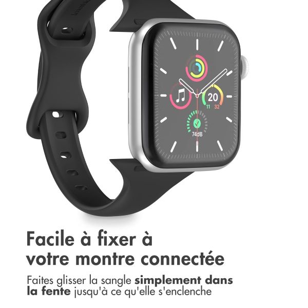 imoshion Bracelet slim en silicone Apple Watch | 38/40/41/42 mm - Noir