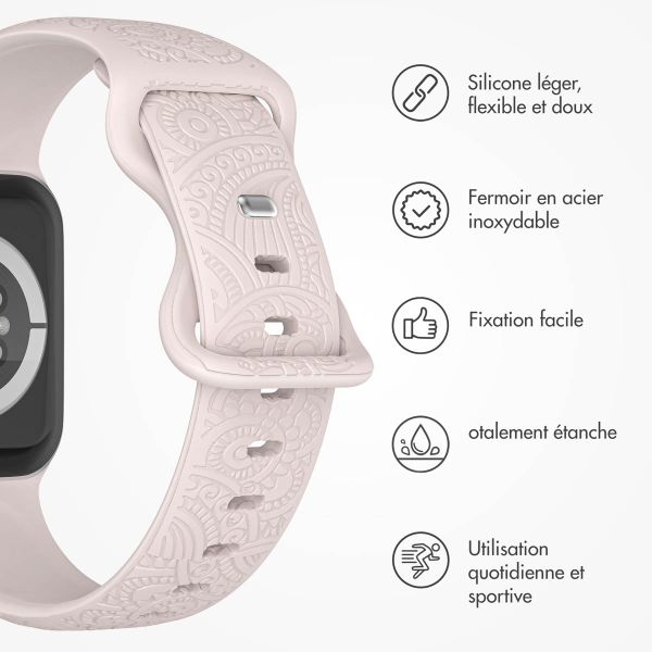 imoshion Bracelet en silicone Mandala Apple Watch | 44/45/46/49 mm - Rose