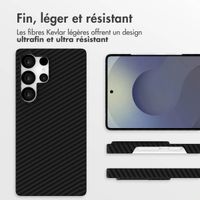 Accezz Coque Kevlar® MagSafe Samsung Galaxy S25 Ultra - Noir