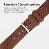 imoshion Bracelet en velours côtelé Apple Watch | 44/45/46/49 mm - Marron