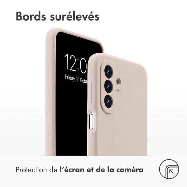 Accezz Coque Liquid Silicone Samsung Galaxy A18 (4G) - Stone