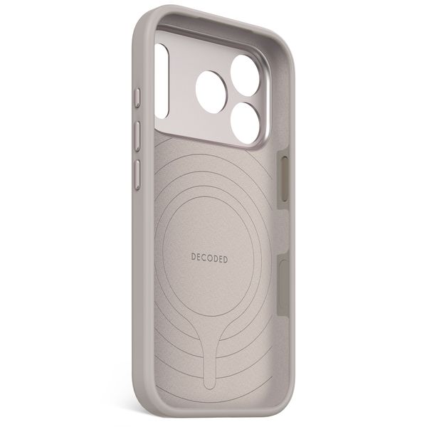 Decoded Coque en silicone MagSafe Apple iPhone 17 Pro - Soft Taupe