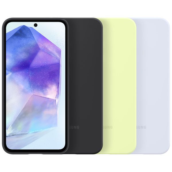 Samsung Original Coque en silicone Samsung Galaxy A55 - Noir