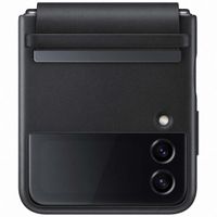 Samsung Original Coque Leather Samsung Galaxy Z Flip 4 - Noir