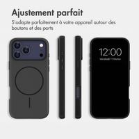 imoshion Coque arrière Color avec Thin MagSafe Ring Apple iPhone 17 Pro Max - Noir