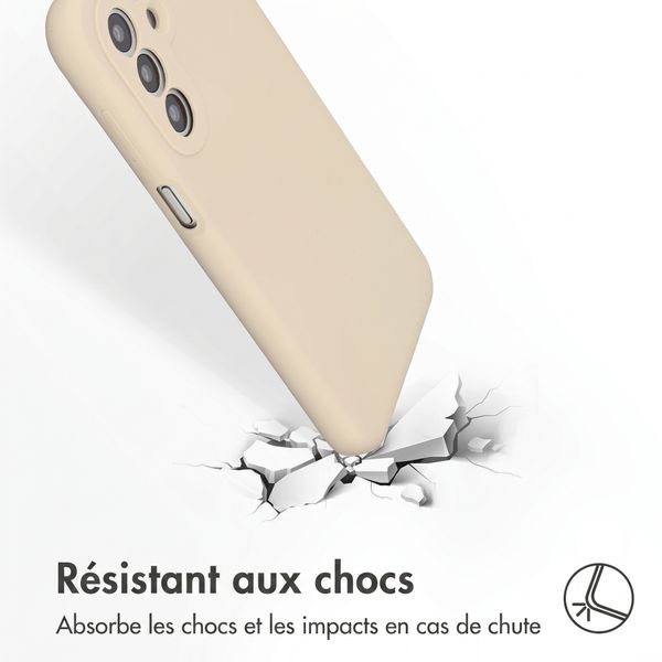 Accezz Coque Liquid Silicone Samsung Galaxy A27 (5G) - Stone