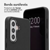 Accezz Coque arrière en cuir avec MagSafe Samsung Galaxy A57 (5G) - Onyx Black