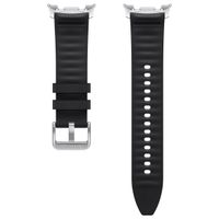 Samsung Bracelet Original Hybrid en cuir vegan Samsung Galaxy Watch 8 (40/44mm) / Classic (46mm) - Black