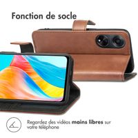 imoshion Étui de télephone portefeuille de luxe Oppo A98 - Marron
