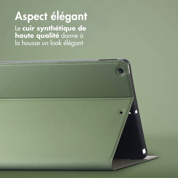 Accezz Coque tablette Classic Apple iPad 9 (2021) 10.2 pouces / iPad 8 (2020) 10.2 pouces / iPad 7 (2019) 10.2 pouces - Vert