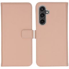 Selencia Étui portefeuille en cuir véritable Samsung Galaxy S23 FE - Dusty Pink
