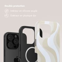 Selencia Coque arrière Vivid avec MagSafe Apple iPhone 16 Pro - Desert Waves Beige