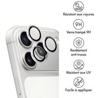 imoshion Lot de 2 protections d'objectif de caméra pour Apple iPhone 18 Pro / 18 Pro Max - Argent
