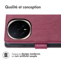 imoshion Étui de télephone portefeuille de luxe Honor Magic8 Pro - Bordeaux