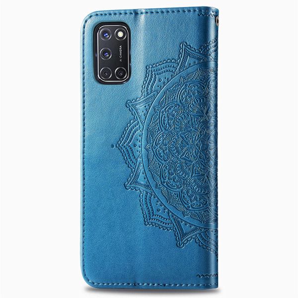 Etui de télephone portefeuille Mandala Oppo A52 / Oppo A72 / Oppo A92 - Turquoise