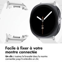 imoshion Bracelet en silicone flexible Samsung Galaxy Watch 9 (40/44mm) / Watch 8 (40/44mm) / Classic (46mm) - Blanc