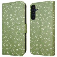 imoshion Étui de télephone portefeuille Design Samsung Galaxy A35 - Green Flowers