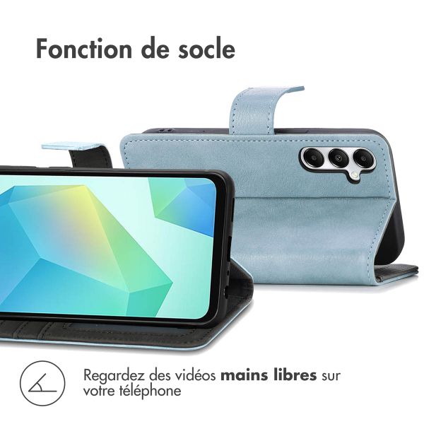 imoshion Étui de télephone portefeuille de luxe Samsung Galaxy S25 Plus - Bleu clair