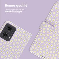imoshion Étui de télephone portefeuille Design Motorola Moto G24 Power - White Daisy