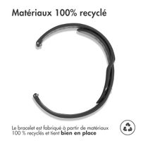 imoshion Bracelet sport en silicone  - Connexion universelle 20 mm - Black / Grey
