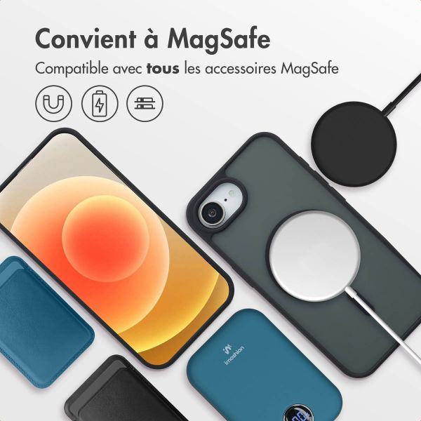 imoshion Coque Color Guard avec MagSafe Apple iPhone 17e / 16e - Noir