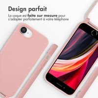imoshion Coque en silicone avec cordon Apple iPhone 17e / 16e - Sand Pink