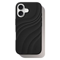 iDeal of Sweden Coque Soft Swirl Silicone MagSafe Apple iPhone 16 - Velvet Black