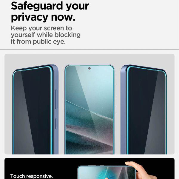 Spigen Protection d'écran en verre trempé GLAStR Privacy Applicator - lot de 2 Samsung Galaxy S24 Plus / S25 Plus