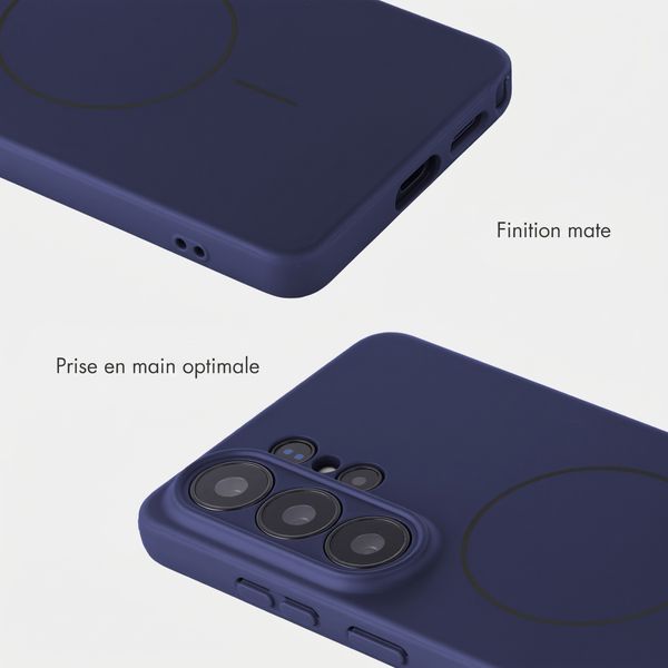 Accezz Coque Grip avec MagSafe Samsung Galaxy S26 Ultra - Bleu foncé