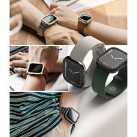 Ringke Style de lunette Apple Watch 7 / 8 / 9 - 41 mm - Hairline Plain Silver