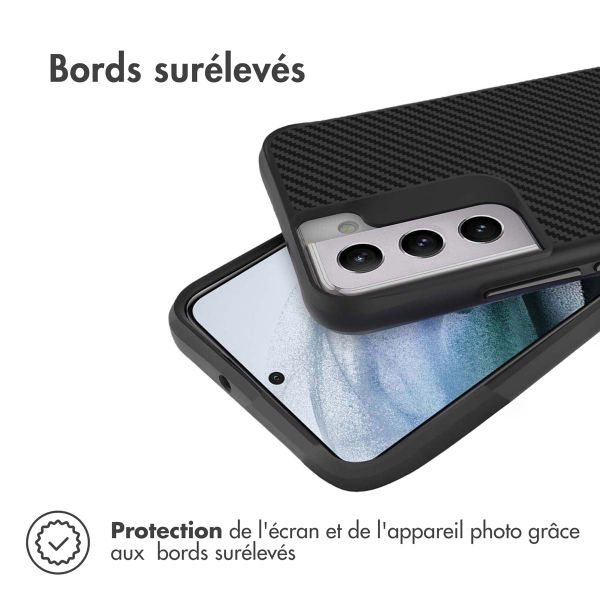 imoshion Rugged Hybrid Carbon Case Samsung Galaxy S22 - Noir