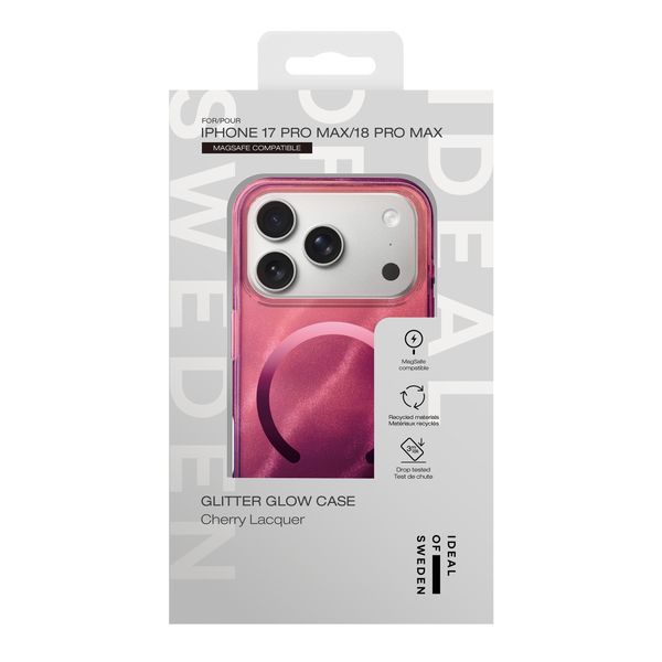 iDeal of Sweden Coque Clear MagSafe Apple iPhone 18 Pro Max / 17 Pro Max - Cherry Lacquer