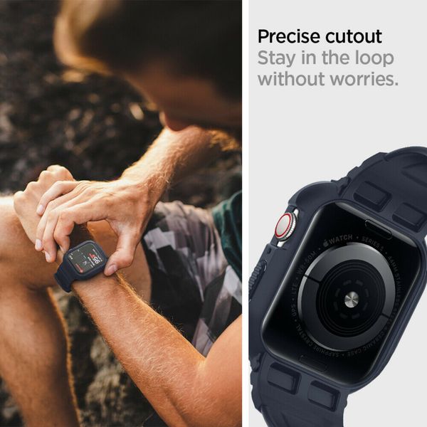 Spigen Coque Rugged Armor™ Pro Apple Watch 44 mm / 45 mm - Bleu foncé