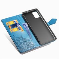 Etui de télephone portefeuille Mandala Samsung Galaxy A51 - Turquoise