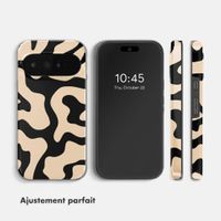 Selencia Coque arrière Vivid avec MagSafe Google Pixel 11 Pro - Art Wave Black