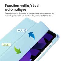 imoshion Coque tablette rigide Trifold Apple iPad Air 11 pouces (2026) M4 / (2025) M3 / (2024) M2 / Air 5 (2022) / Air 4 (2020) - Bleu clair