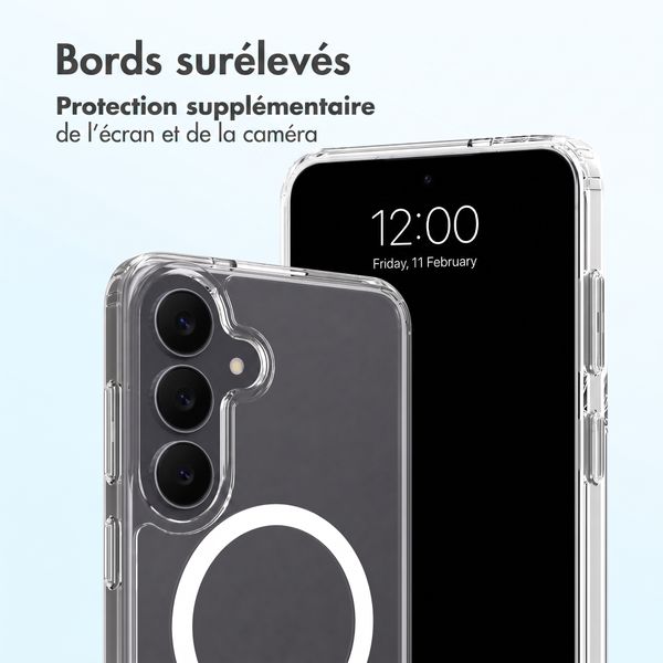 Accezz Coque arrière Xtreme Impact avec MagSafe Samsung Galaxy S26 FE - Transparent