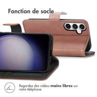 imoshion Étui de télephone portefeuille de luxe Samsung Galaxy S23 FE - Marron