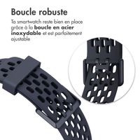 imoshion Bracelet sport en silicone avec boucle Fitbit Charge 5 / 6 - Bleu foncé