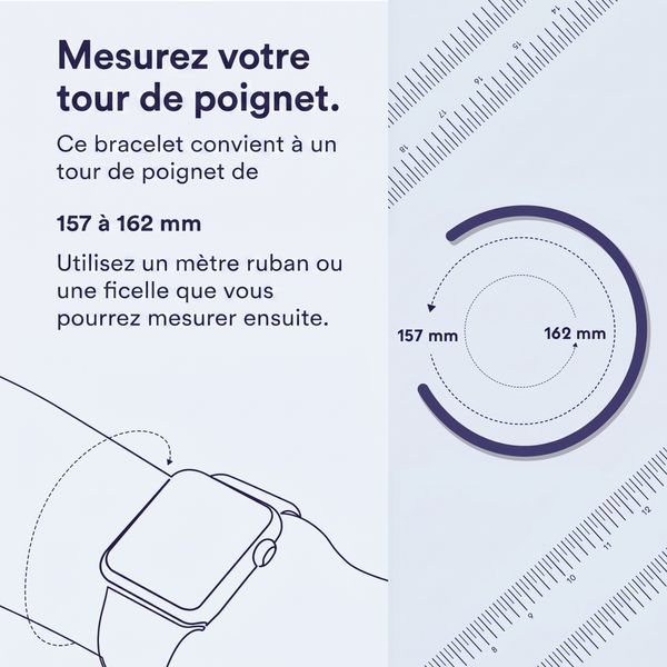 Apple Bracelet Solo tressé Apple Watch | 38/40/41/42 mm - Taille 5 - Light Blue