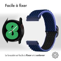 imoshion Bracelet en nylon élastique  - Connexion universelle 20 mm - Bleu foncé