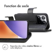 imoshion Étui de télephone portefeuille de luxe Xiaomi 15 - Noir