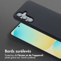 Selencia Coque silicone avec cordon amovible Samsung Galaxy S25 FE - Noir