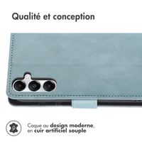 imoshion Étui de télephone portefeuille de luxe Samsung Galaxy A17 (5G) / (4G) - Bleu clair