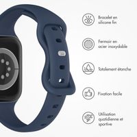 imoshion Bracelet slim en silicone Apple Watch | 38/40/41/42 mm - Navy Blue