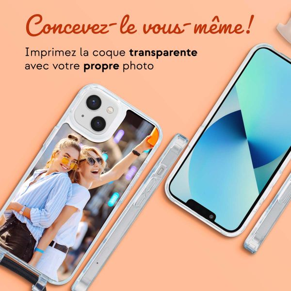 Concevez votre Coque MagSafe avec cordon amovible Apple iPhone 13 - Transparent