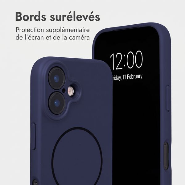 Accezz Coque Grip avec MagSafe Apple iPhone 17 - Bleu foncé