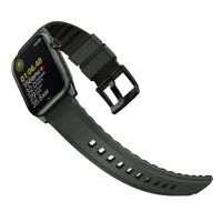 Uniq Bracelet Linus AiroSoft™ en silicone Apple Watch | 44/45/46/49 mm - Moss Green