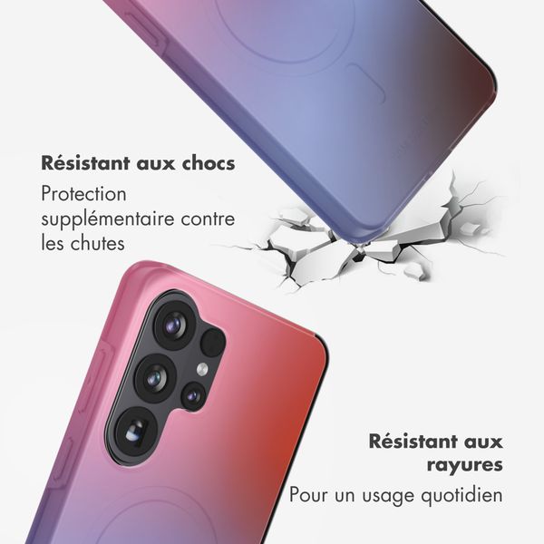 Selencia Coque arrière Vivid avec MagSafe Samsung Galaxy S26 Ultra - Gradient Soft Blush